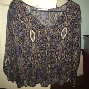 patterned blouse